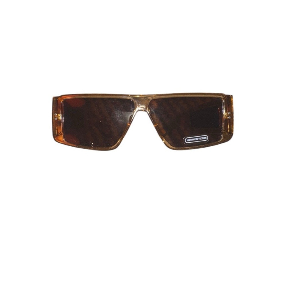 Toffee Brown Rectangle Sunglasses One Size